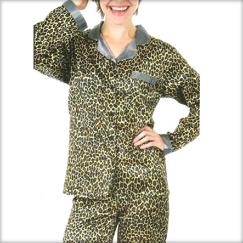 Tiger Print Polyester PJ Set