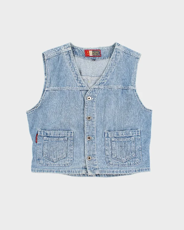 Vintage Jordache Denim Waistcoat - L