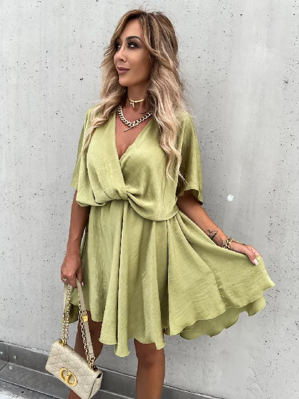 Only The Lucky Plunge Cape Dress