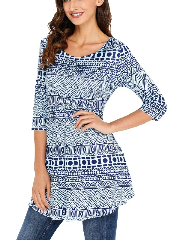 JuliaFashion - 2024Simply Perfect Geo Print Mini Dress