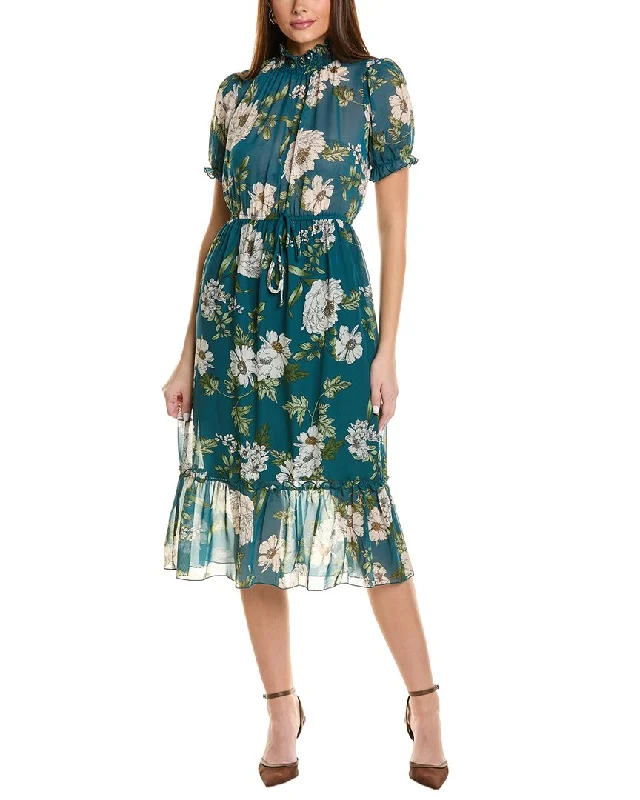 Maison Maar Elbow Sleeve Midi Dress