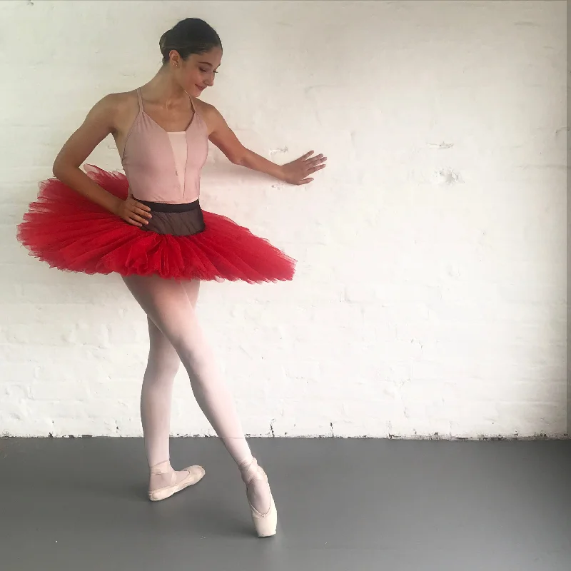 Diani Dance Professional pancake rehearsal tutu - Scarlet