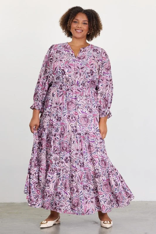 Curvy Girl Plum Girl Maxi