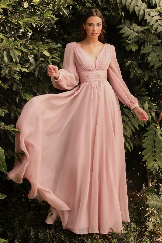 Cinderella Divine CD0192 Long Sleeve Evening Formal Dress