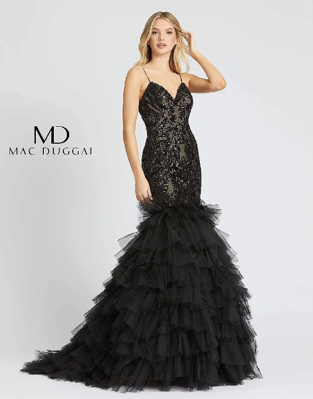 Mac Duggal Homecoming Prom Long Formal Mermaid Dress