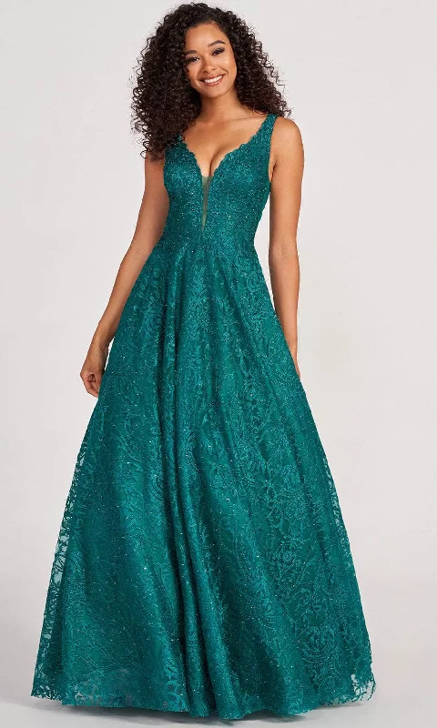 Colette for Mon Cheri CL2029 - Lace Embroidered A-Line Prom Gown