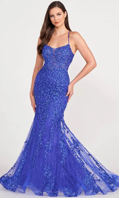 Ellie Wilde EW34090 - Scoop Beaded Lace Prom Gown