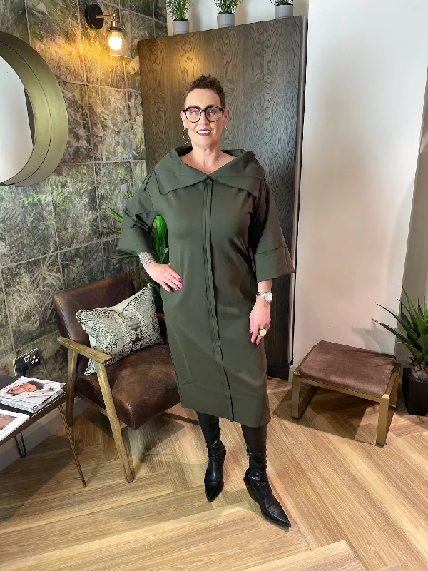 Inside Out Dress in Khaki