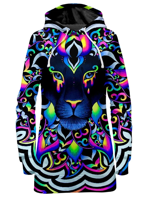 Electric Lion Hoodie Dress