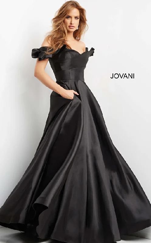 Jovani 08579 Off the Shoulder Evening Ball Gown