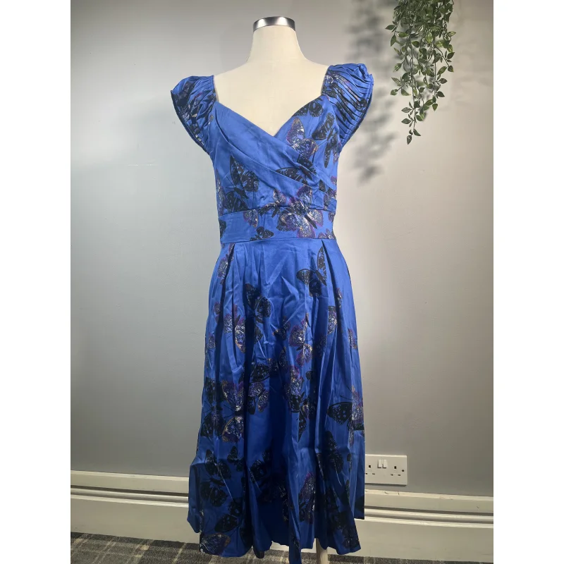 Lady V Dress - Blue Butterflies (12)