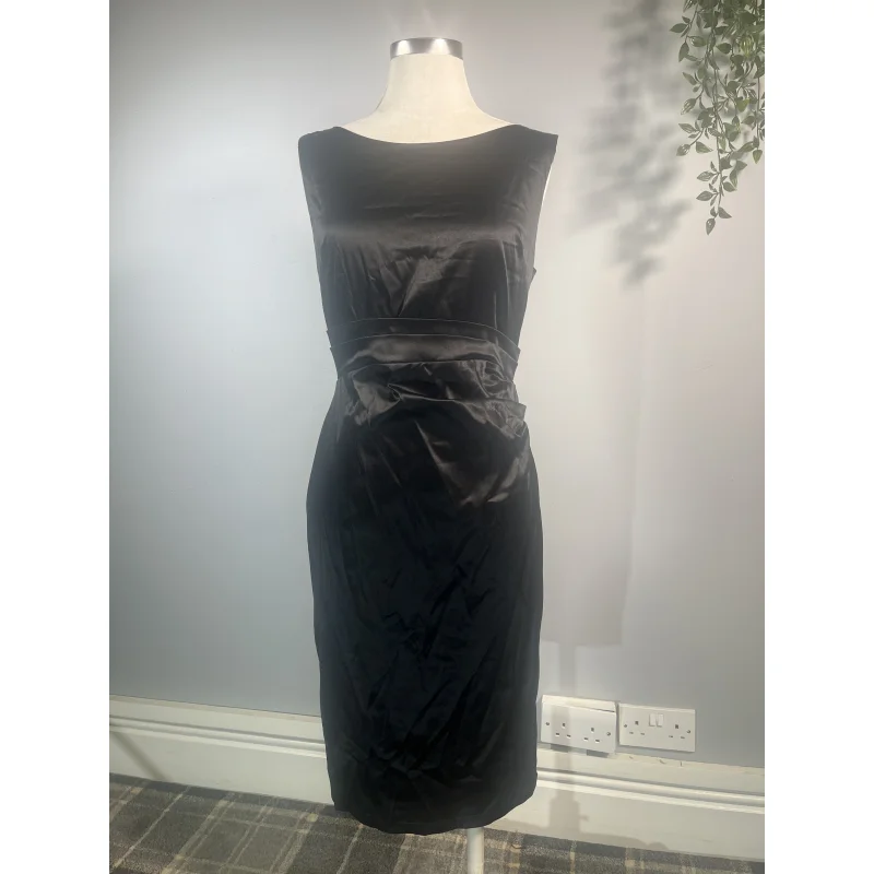 Lady V Dress - Satin Black (10)