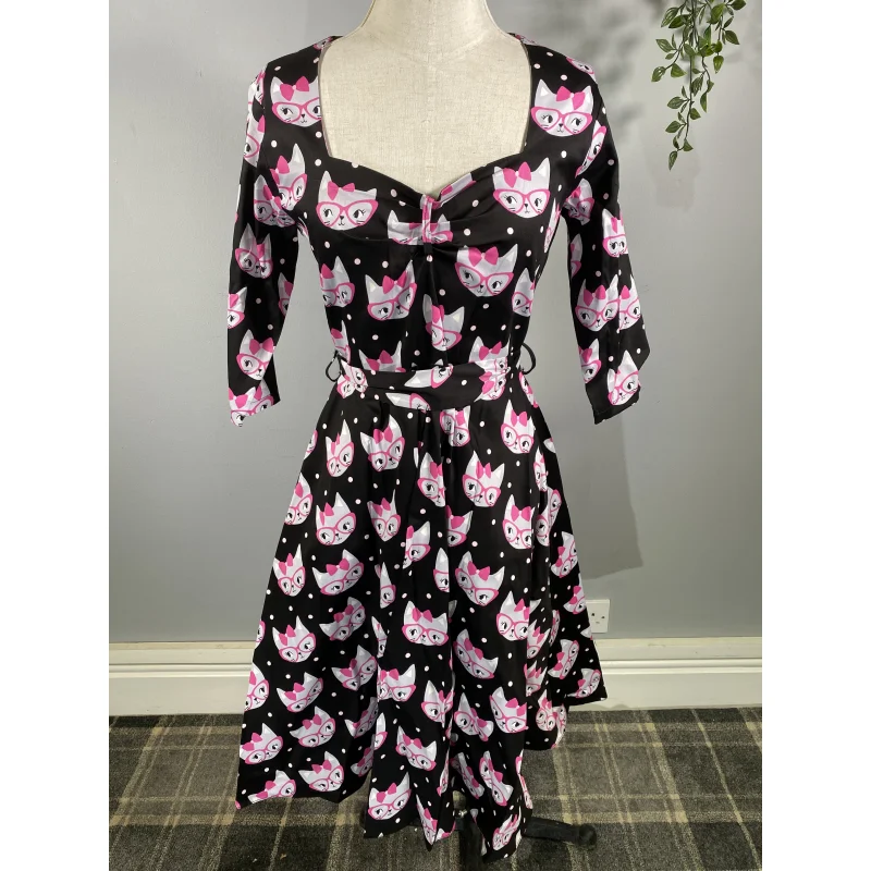 Lady V Dress - Vintage Cats (14)