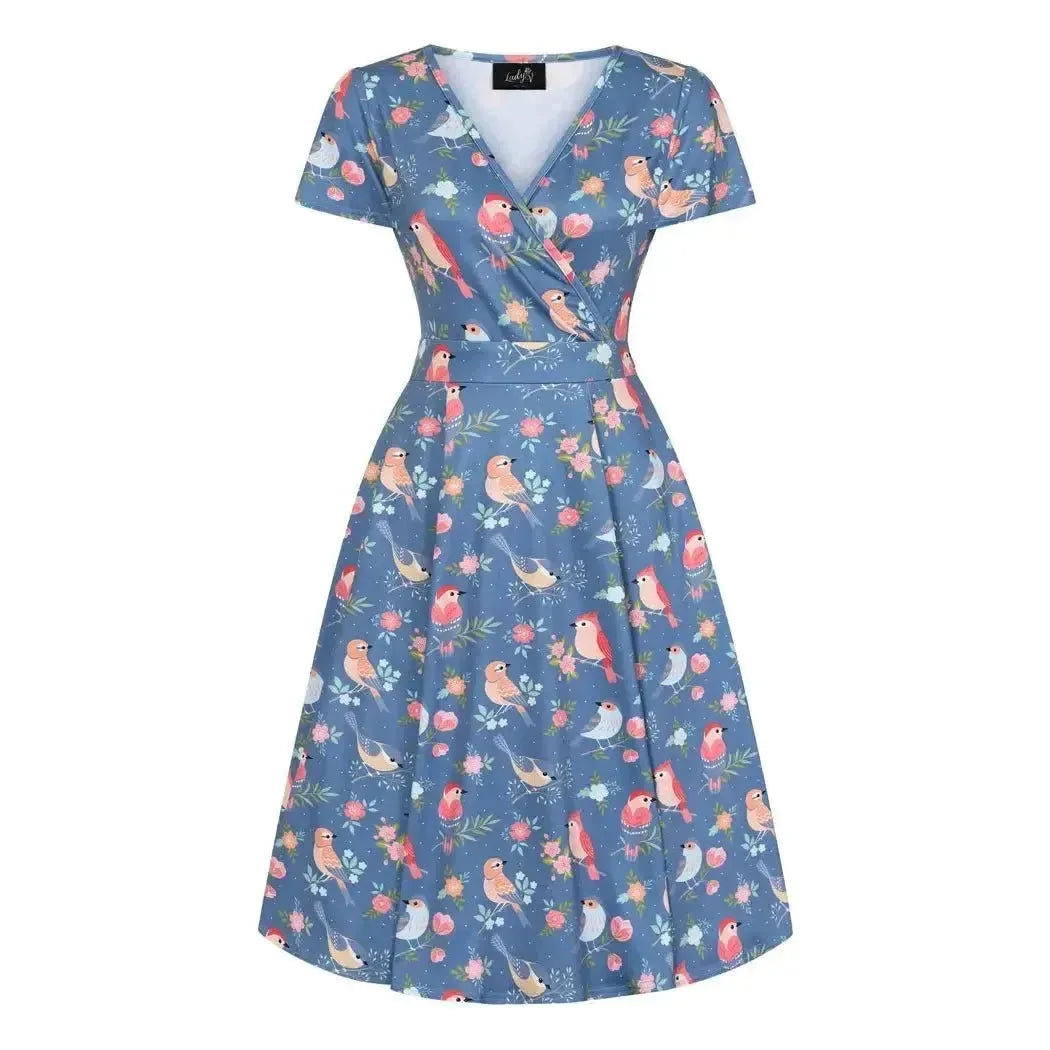 Lyra Dress - Spring Birds