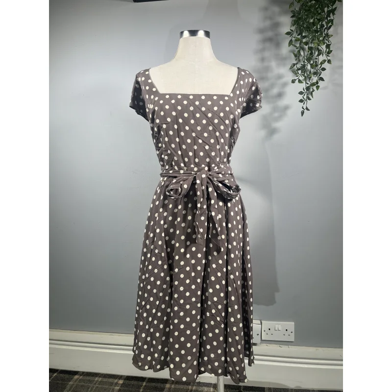 Swing Dress - Mocha Polka (22)