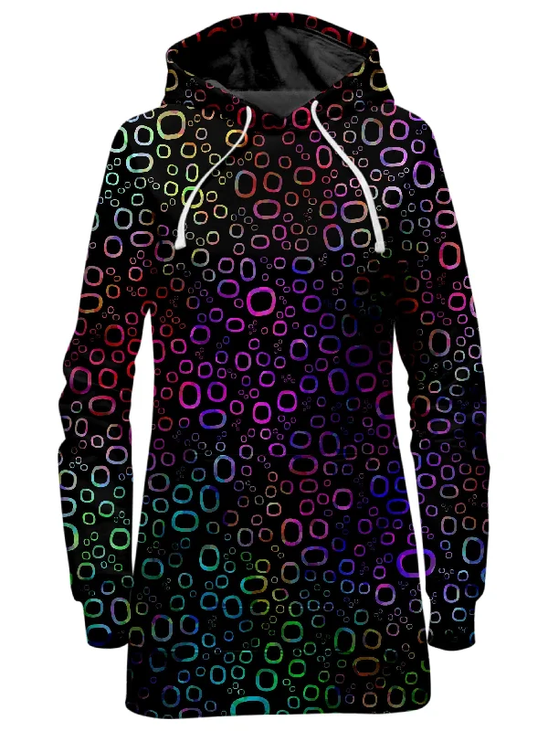 Trippy Color Journey Hoodie Dress