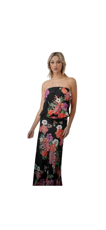 VAVA ANOUK TUBE LONG DRESS IN SUMMER FLORAL