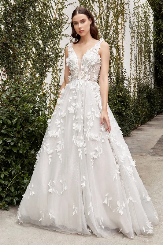 Cinderella Divine A1042W: Enchanting Lace and Organza Gown for Unforgettable Occasions