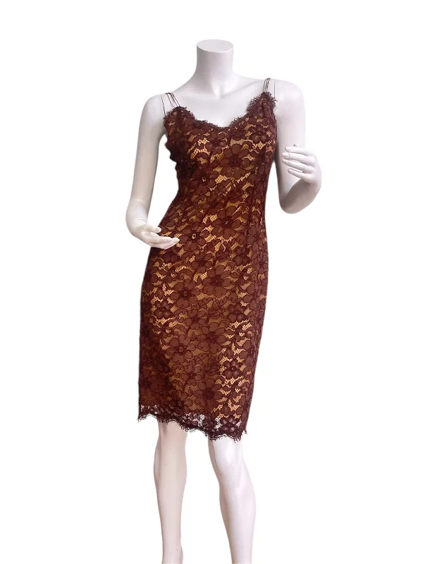 Georges Rech silk & Lace slip dress size 38