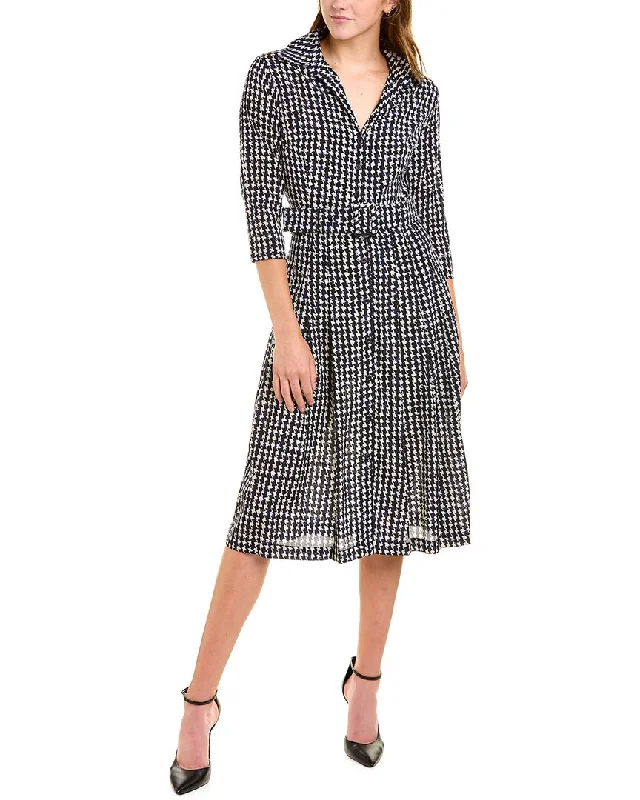 Samantha Sung Audrey 3 Silk Shirtdress