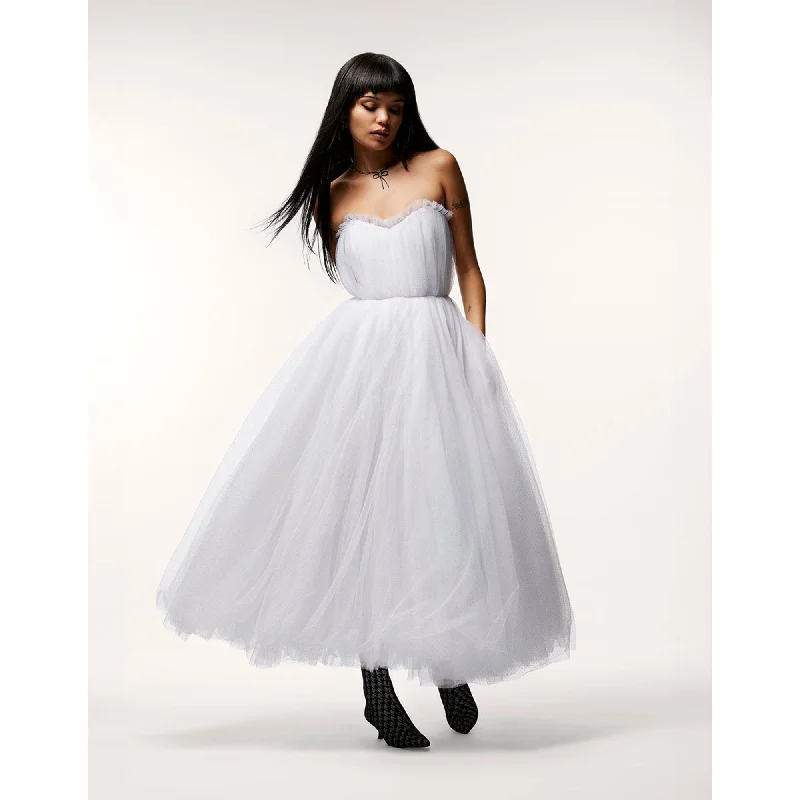 Bride Vibes Tulle Dress White