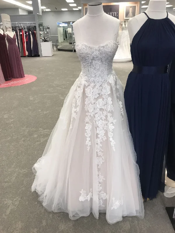 David's Bridal A-Line Lace and Tulle